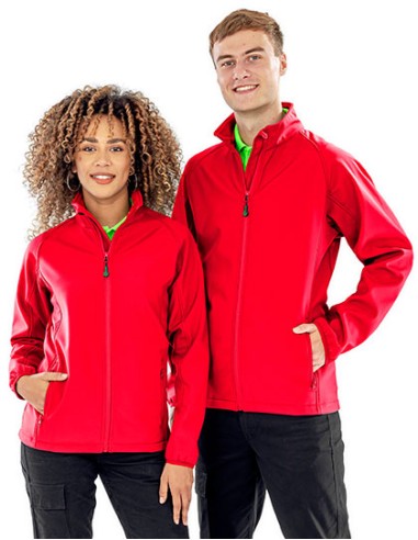 R-R901F-Womens Recycled 2-Layer Printable Softshell Jacket